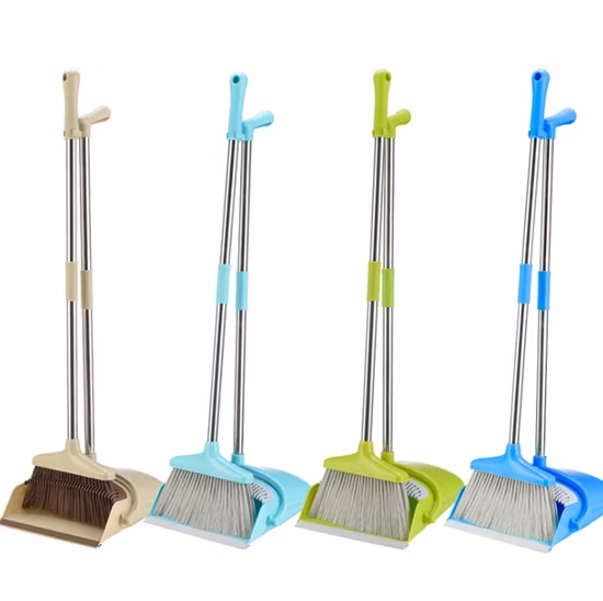 Plastic Broom Portable Windproof Combination Sweeping Floor Manufacturers Direct Broom Dustpan Set